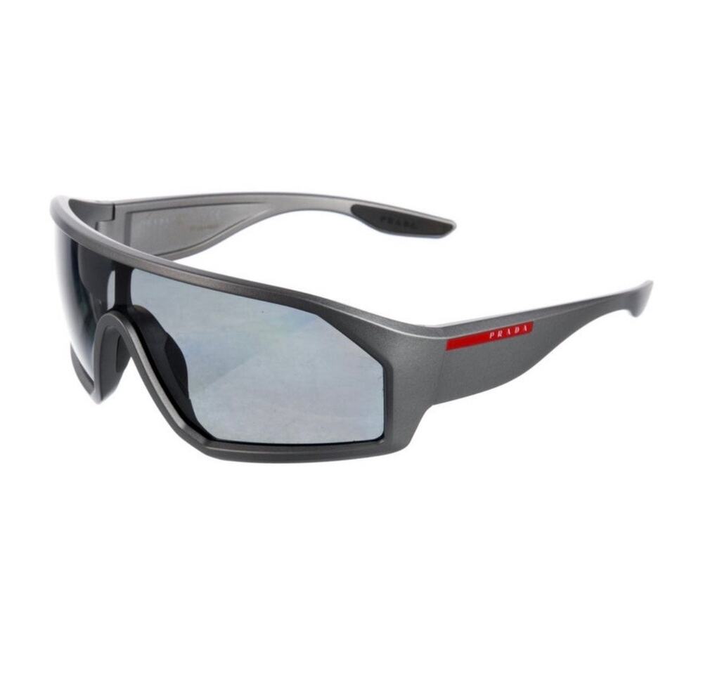 Prada Sport Shield Sunglasses Silver & Black